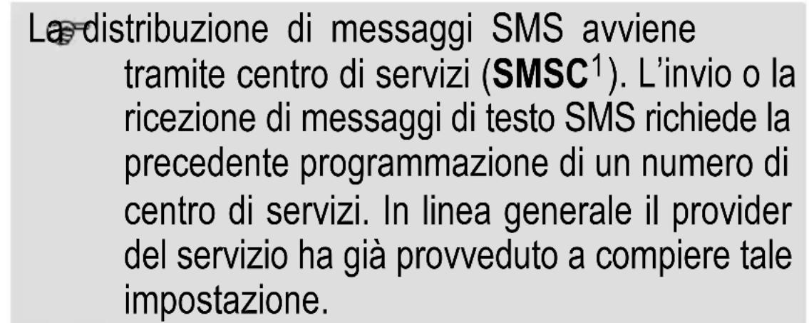 SWITEL M350 - Impostazioni SMS - 1