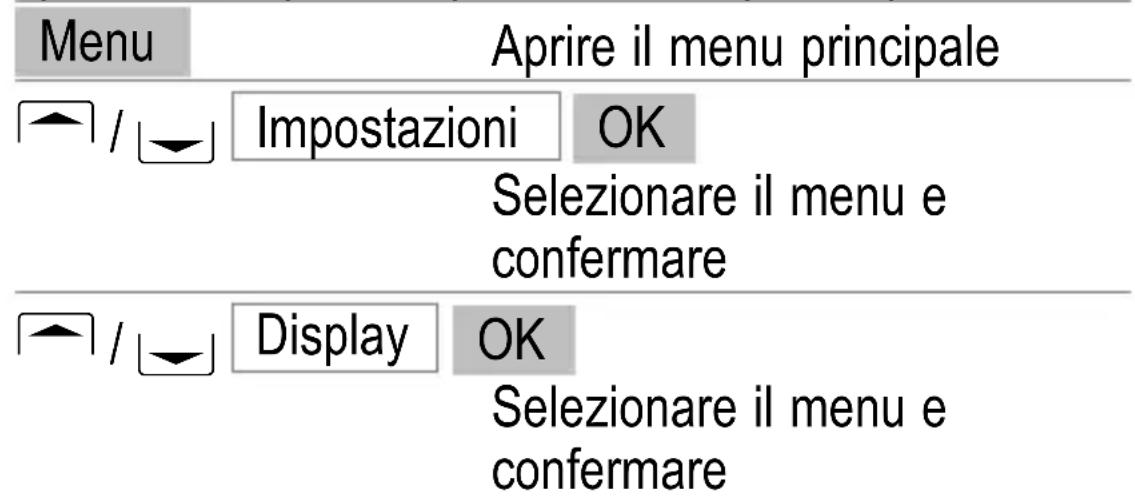 SWITEL M350 - Impostazione del display - 1