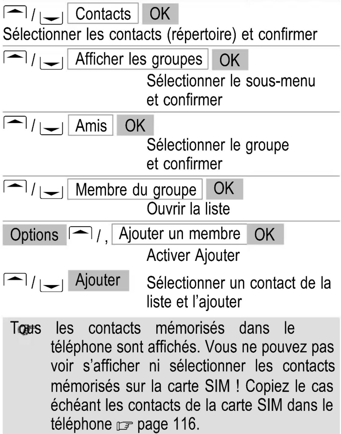 SWITEL M350 - Ajouter un contact - 1