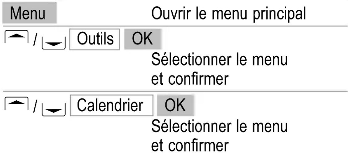 SWITEL M350 - Calendrier - 1