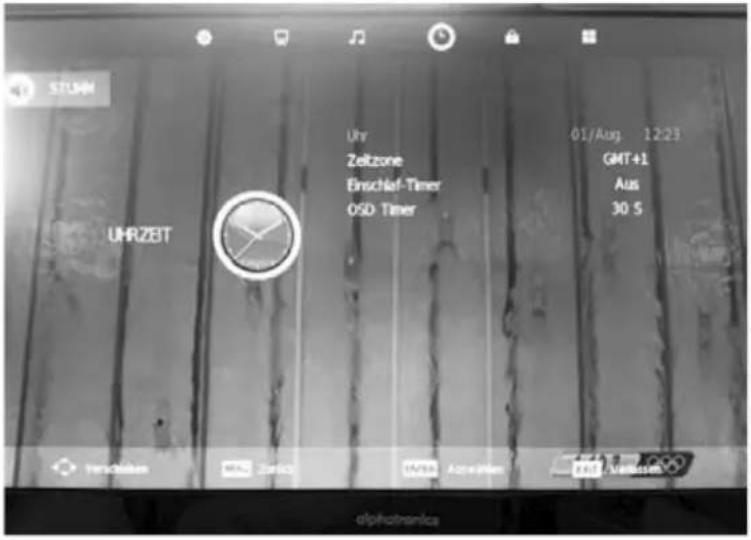 Alphatronics M19 eWDCR - Utilisation du menu HEURE - 1