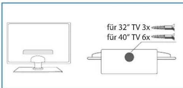 BLAUPUNKT 32173IHT1HBKUP - 26", 32" und 40" TV Zusammenbau des Standfußes - 2