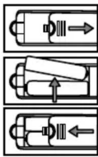 CHANGHONG LED40D1100ISX - Sostituzione delle batterie - 1