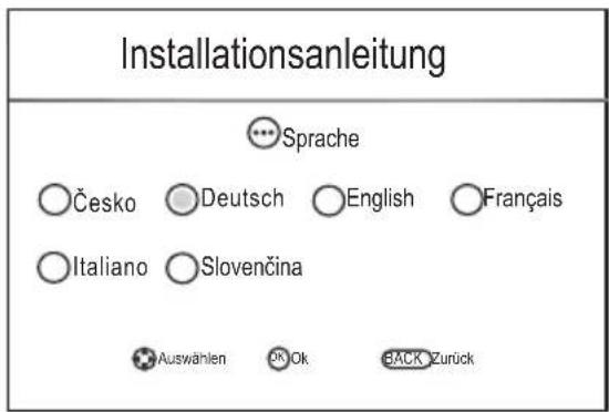 CHANGHONG LED40D1100ISX - Auswahl einer Sprache - 1