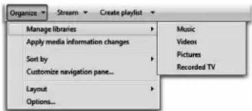 CHANGHONG LED40D1100ISX - Comment ajouter des éléments dans la bibliothèque windows media player - 1