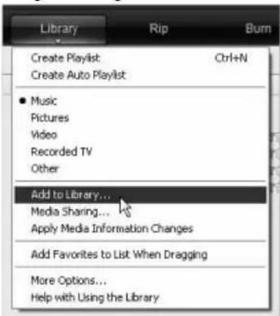 CHANGHONG LED40D1100ISX - - Come aggiungere delle voci alla Windows Media Player Library - 1