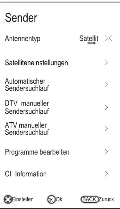 CHANGHONG LED40D1100ISX - Bedienung der Menu - 1