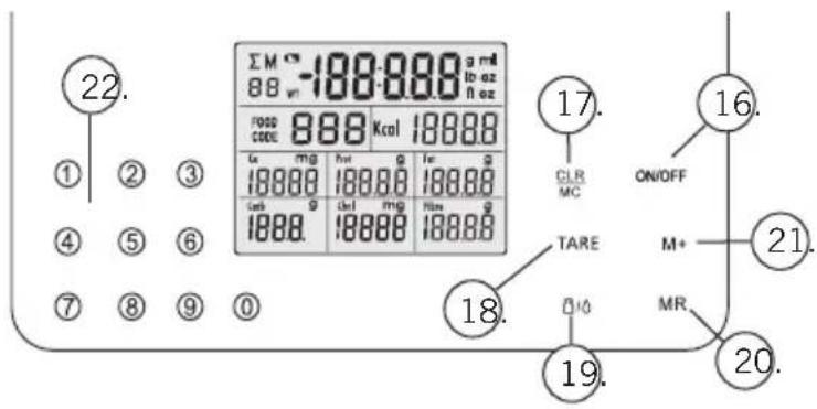 SOEHNLE Food Control Easy 66120 - Knappar - 1