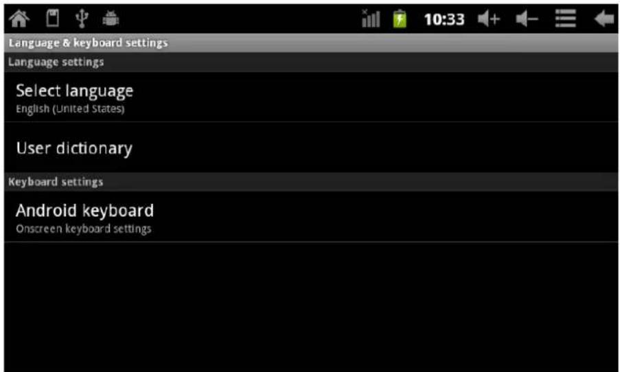 Leotec LPad Cosmos LETAB801 - Language &amp; keyboard - 1