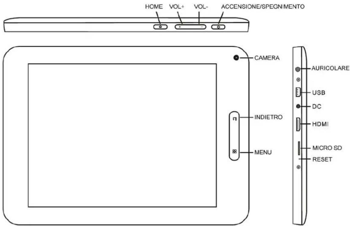 Leotec LPad Cosmos LETAB801 - Aspetto e pulsanti: - 1