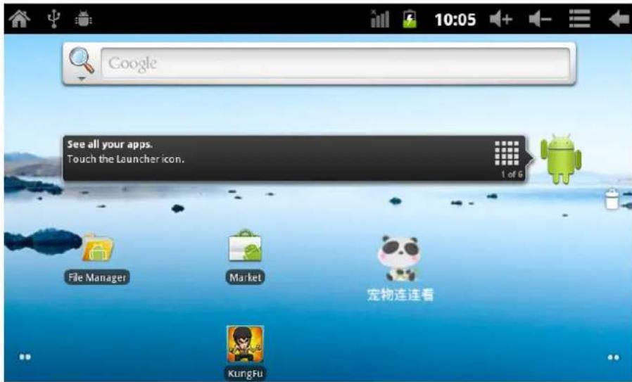 Leotec LPad Cosmos LETAB801 - Main interface describe - 1