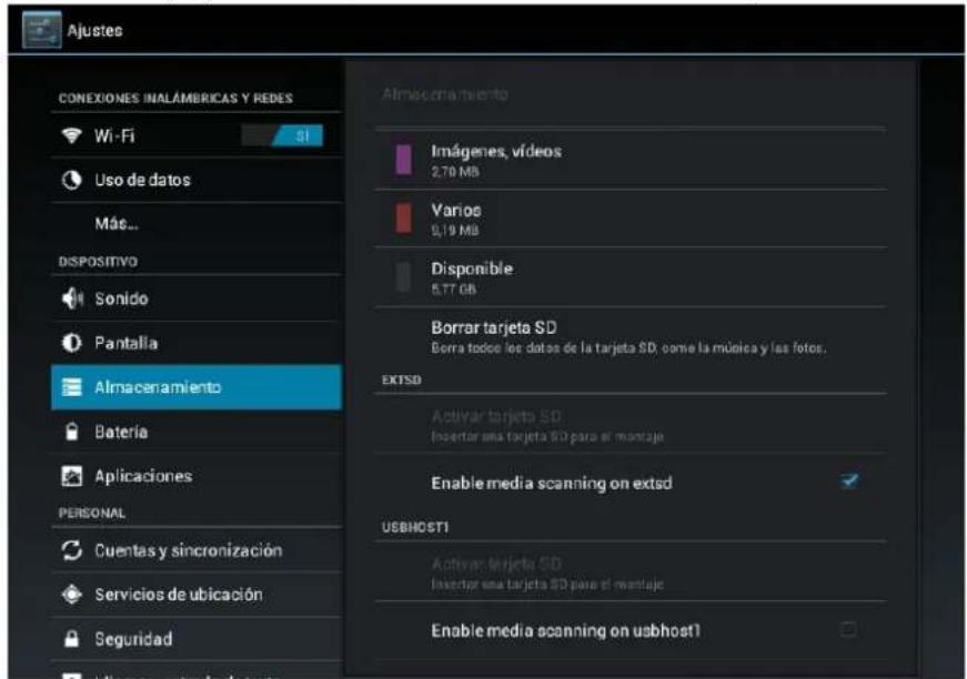 Leotec LPad Cosmos II LETAB805 - Almacenamiento - 1