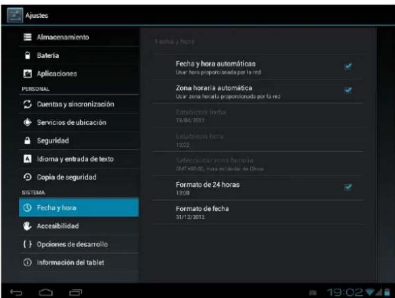 Leotec LPad Cosmos II LETAB805 - Ajustar fecha y hora - 1