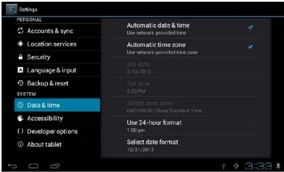 Leotec LPad Cosmos II LETAB805 - Date &amp; time setting - 1