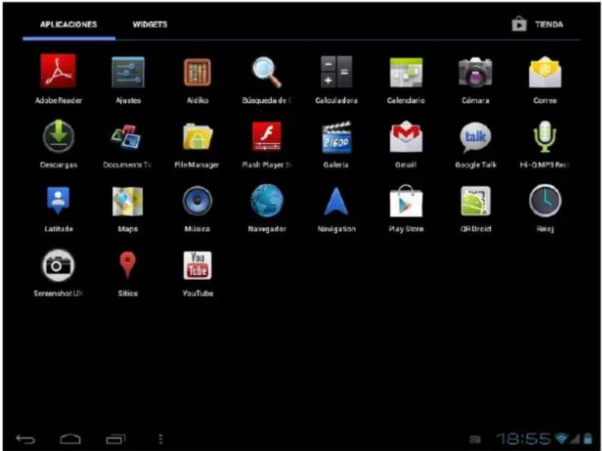 Leotec LPad Cosmos II LETAB805 - Interfaz principal - 2