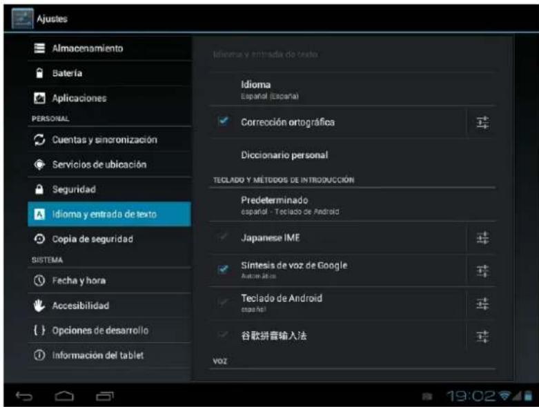 Leotec LPad Cosmos II LETAB805 - Idioma y teclado - 1