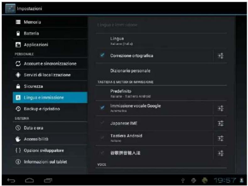 Leotec LPad Cosmos II LETAB805 - Lingua e Tastiera - 1
