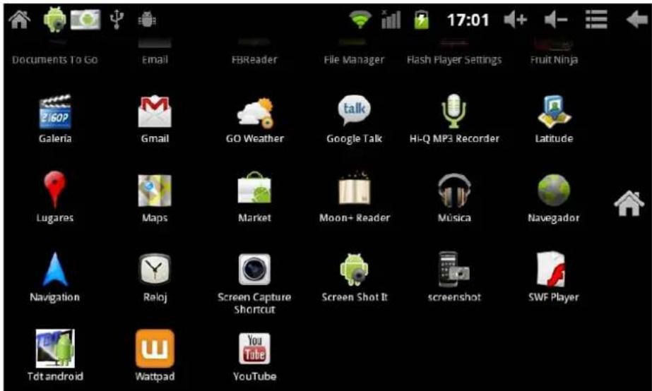 Leotec LPad Space LETAB701 - Interfaz principal - 2