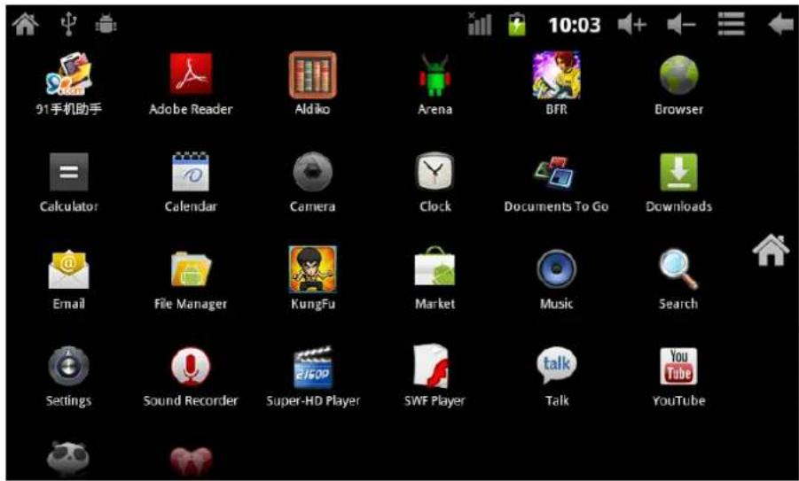 Leotec LPad Space LETAB701 - Main interface describe - 2