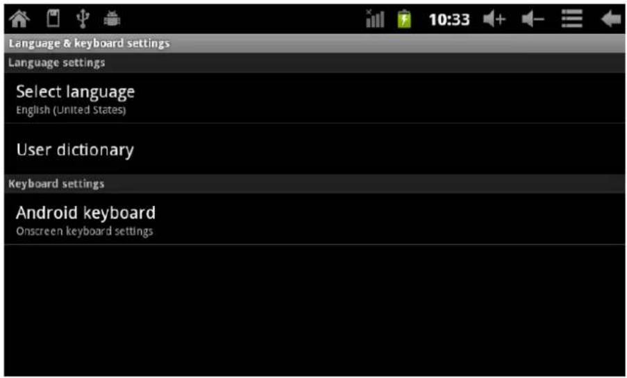 Leotec LPad Space LETAB701 - Language &amp; keyboard - 1