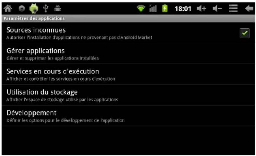 Leotec LPad Space LETAB701 - Gestion des paramètres des applications - 1