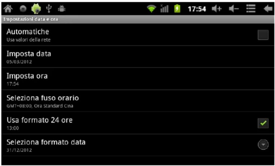 Leotec LPad Space LETAB701 - Impostare data e ora - 1