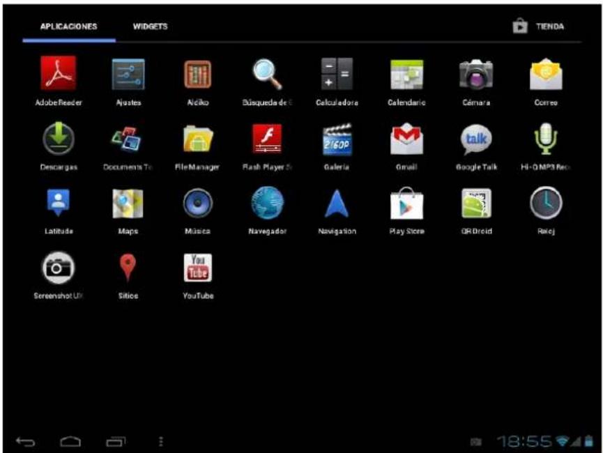 Leotec LPad Quasar LETAB704 - Interfaz principal - 9