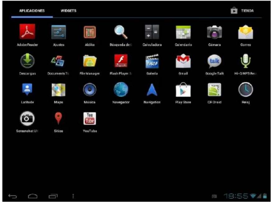 Leotec LPad Universe LETAB1008 - Interfaz principal - 10