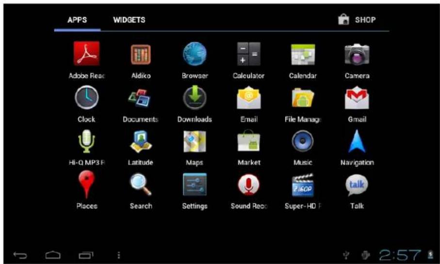 Leotec LPad Universe LETAB1008 - Main interface describe - 10