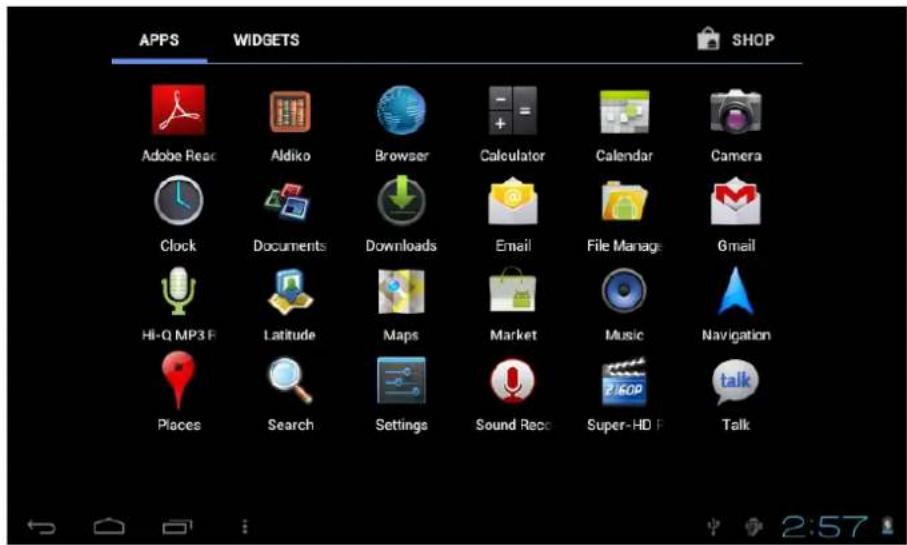 Leotec LPad Nova II LETAB1009 - Main interface describe - 10