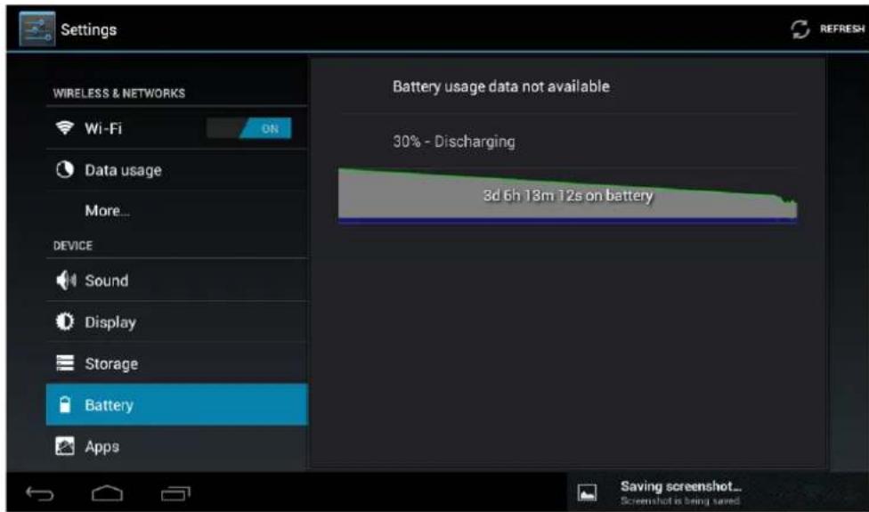 Leotec LPad Nova II LETAB1007 - Battery: Displays current use of the battery - 1