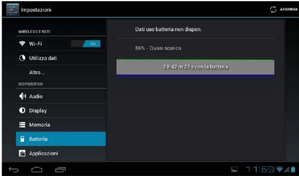 Leotec LPad Nova II LETAB1007 - Batteria: Consente di visualizzare l'utilizzo corrente della batteria. - 1