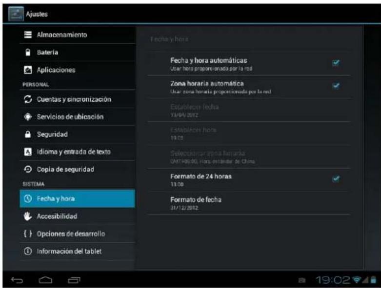 Leotec LPad Nova LETAB1006 - Ajustar fecha y hora - 1
