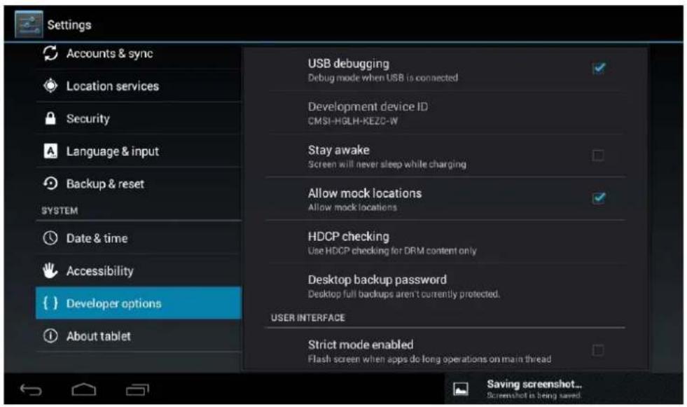 Leotec LPad Nova LETAB1006 - Development options: Options for developers. - 1