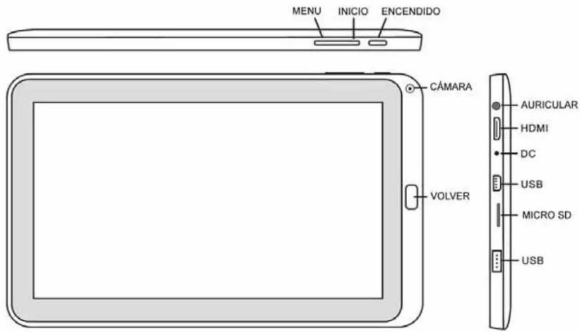 Leotec LPad Universe LETAB1004 - Apariencia y botones: - 1