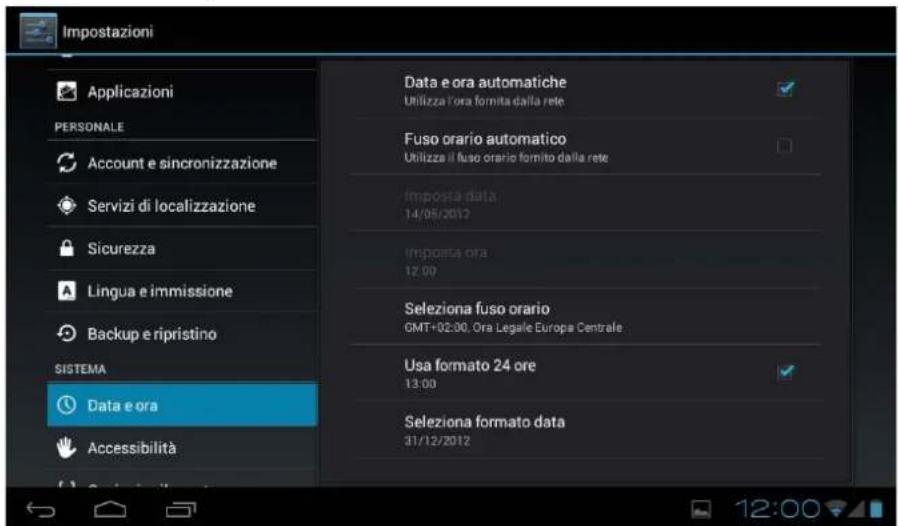 Leotec LPad Universe LETAB1005 - Impostare data e ora - 1