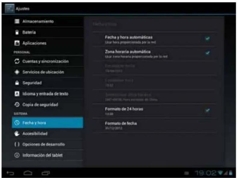Leotec LPad Universe LETAB1003 - Ajustar fecha y hora - 1