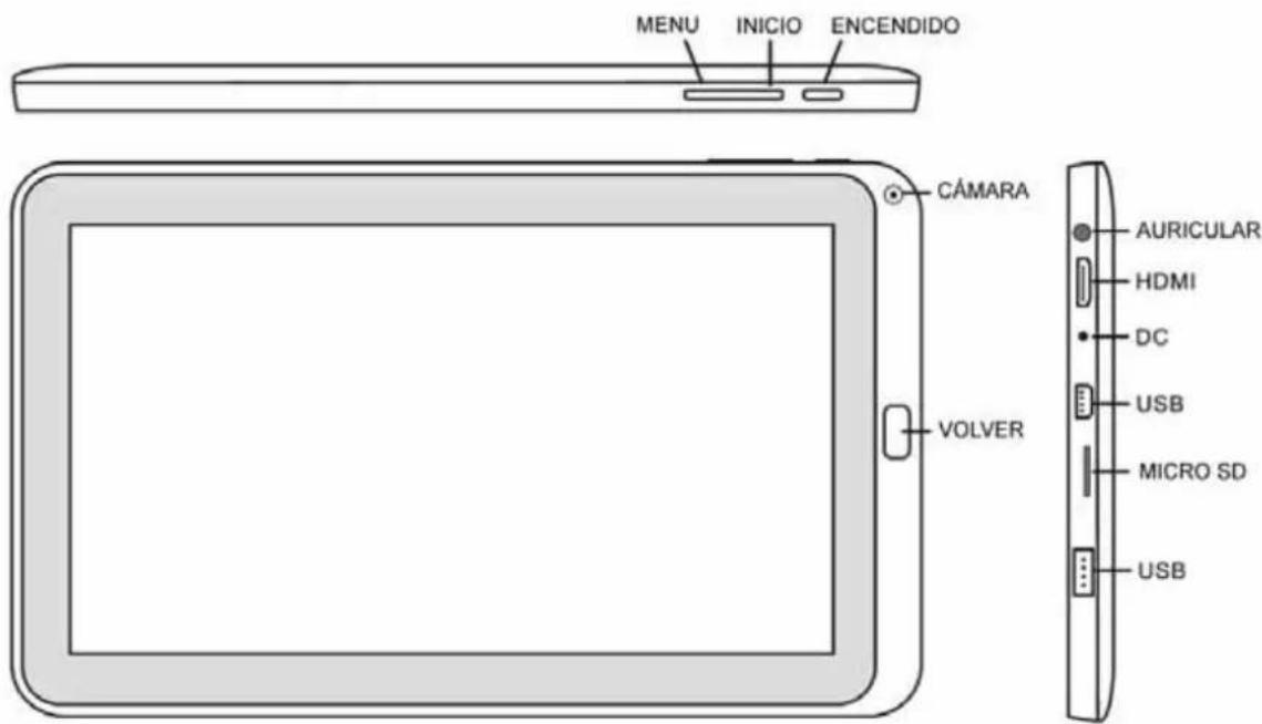 Leotec LPad Universe LETAB1003 - Aspect et boutons: - 1