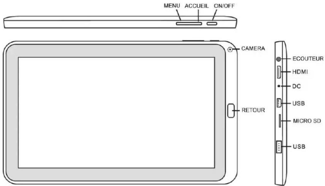 Leotec LPad Univere LETAB1001 - Aspect et boutons: - 1
