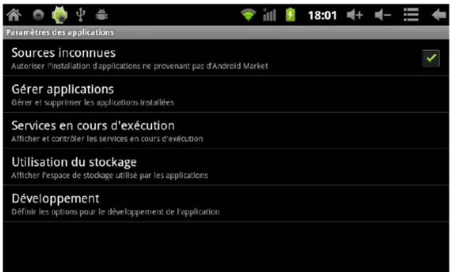Leotec LPad Univere LETAB1001 - Gestion des paramètres des applications - 1