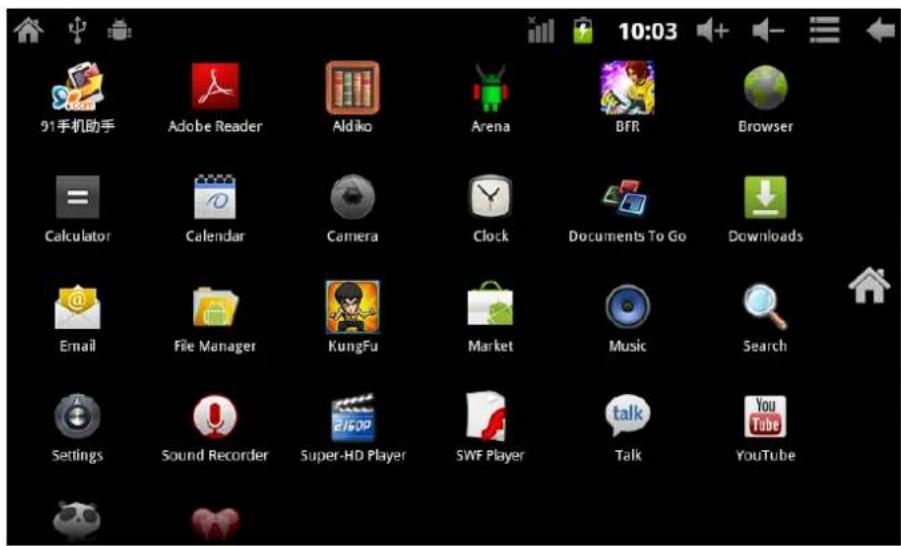 Leotec LPad Univere LETAB1001 - Main interface describe - 2