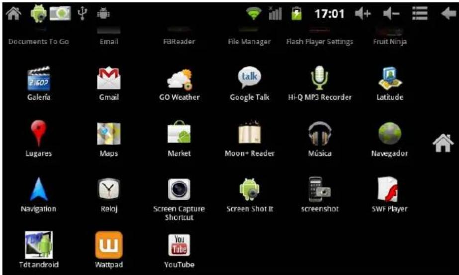 Leotec LPad Univere LETAB1001 - Interfaz principal - 2