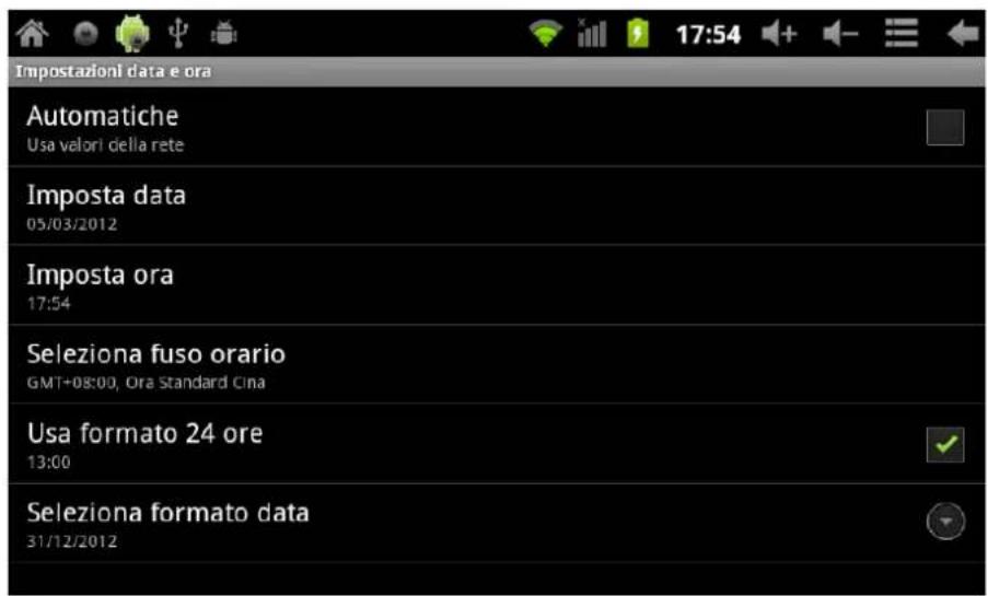 Leotec LPad Univere LETAB1001 - Impostare data e ora - 1