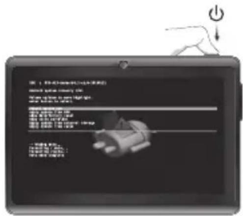 Yarvik Luna TAB07101 - After 2 seconds press and hold also - 2