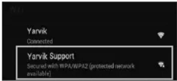 Yarvik Luna TAB07101 - Secured Network, Type password then press Connect. - 1