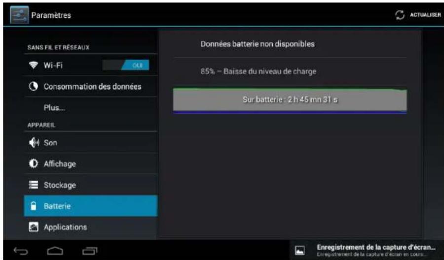 Leotec LPad Quantum S 8 LETAB908 - Batterie : Montre l'etat actuel de la batterie. - 1