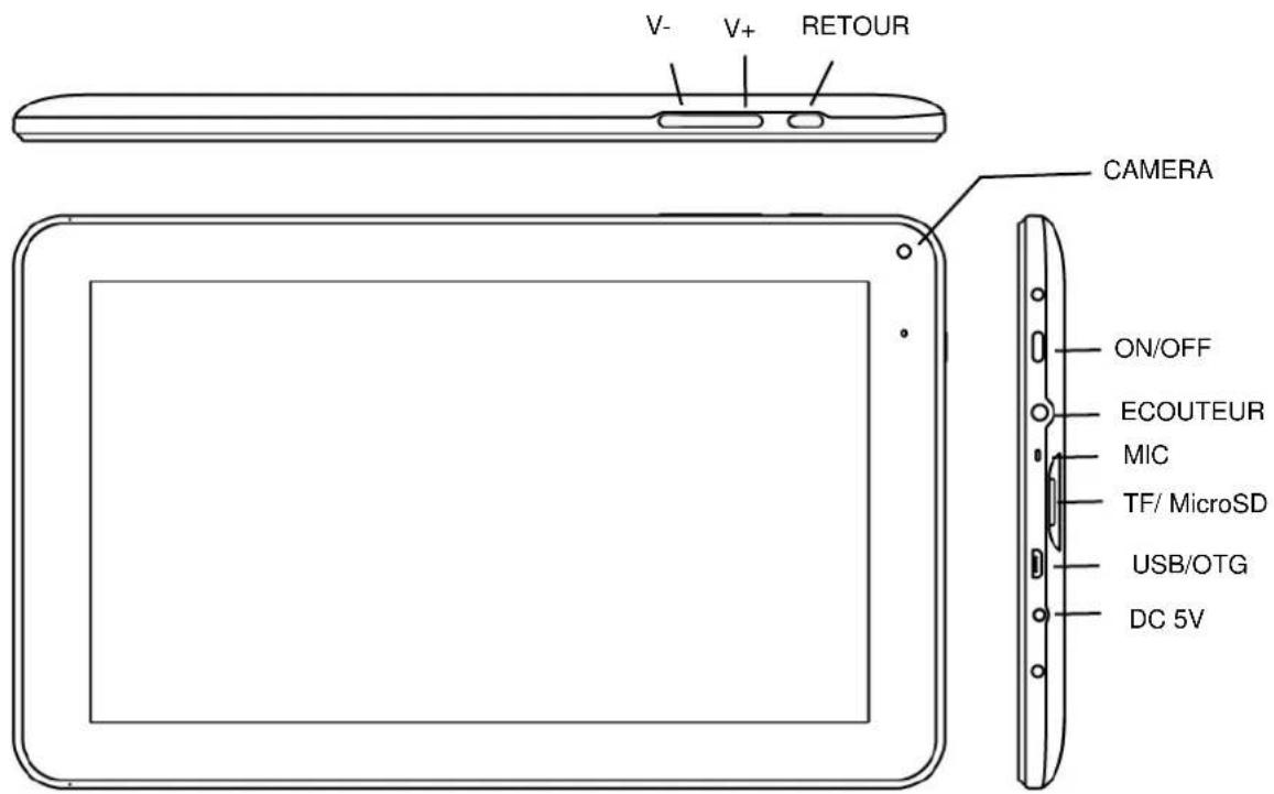 Leotec LPad Quantum S 8 LETAB908 - Aspect et boutons: - 1