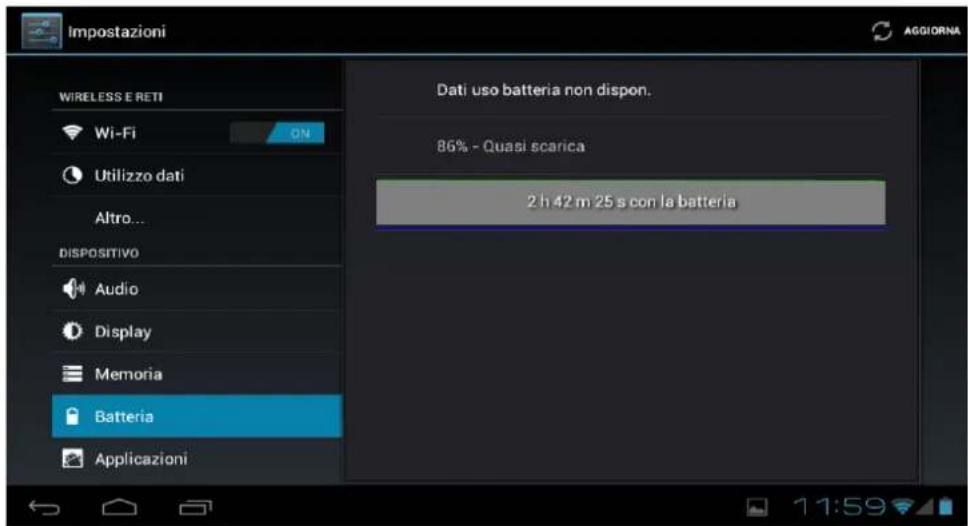 Leotec LPad Quantum S 8 LETAB908 - Batteria: Consente di visualizzare l'utilizzo corrente della batteria. - 1