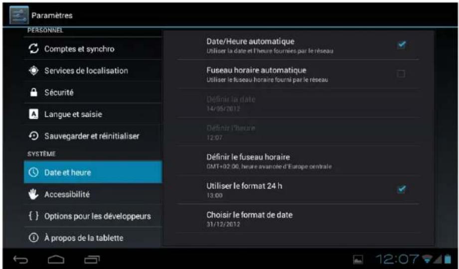 Leotec LPad Quantum S LETAB906 - Réglage de la date et de l'heure - 1