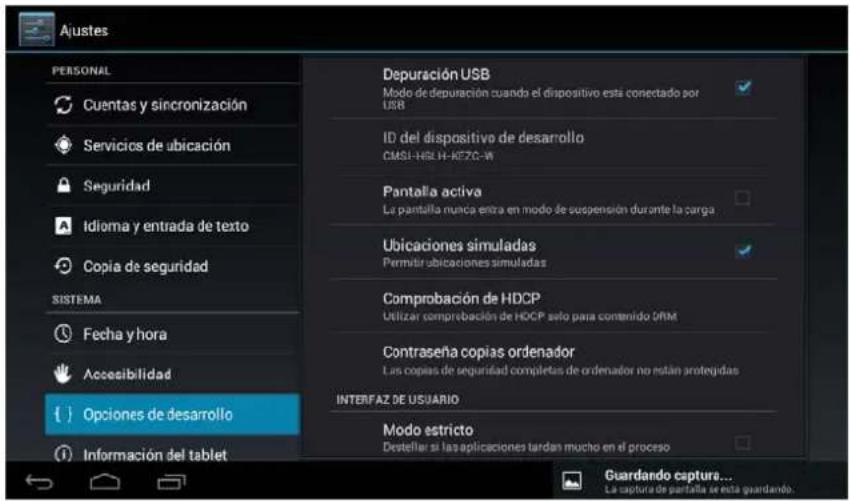 Leotec LPad Quantum LETAB904 - Opciones de desarrollo: Opciones para desarrolladores. - 1